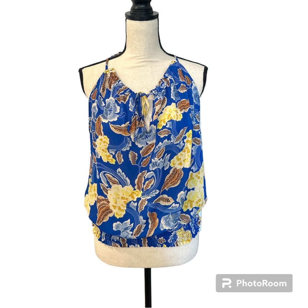 Rose + Olive size L 100% polyester sleeveless blouse